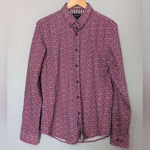 Denim & Flower Ricky Singh Men's Floral Long Sleeve Button-down Shirt